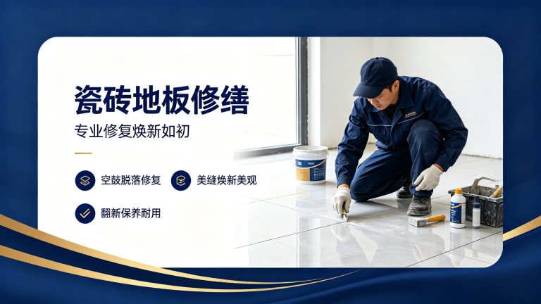 家修匠房屋瓷砖维修服务介绍，施工流程与验收关注点梳理