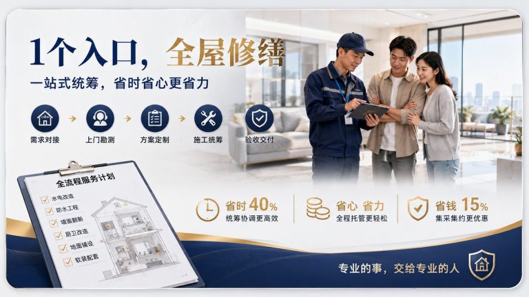 家修匠房屋维修上门响应流程参考，了解安排节奏好省心