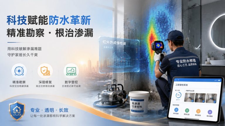 房屋渗水漏水怎么解决？家修匠防水补漏服务专业度解析