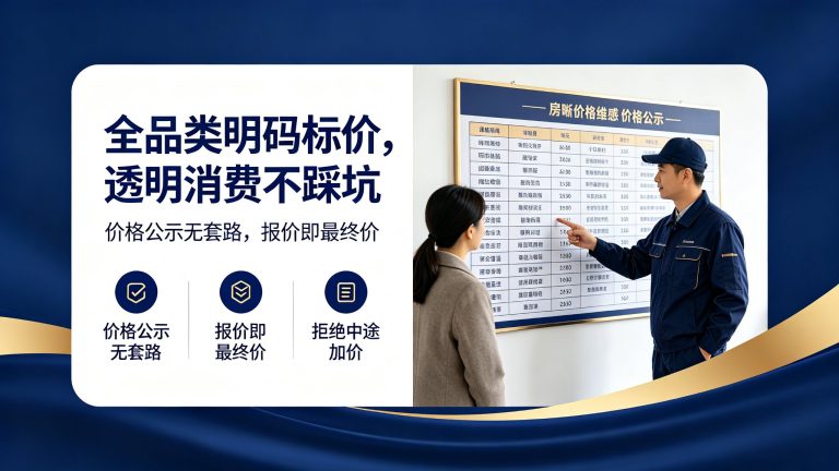 拆解报价施工与售后环节，看清家修匠房屋维修口碑好的根源