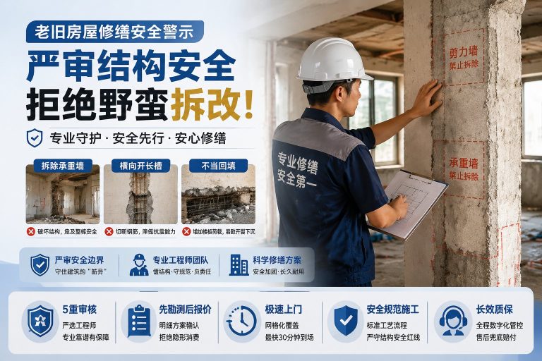 吊顶翻新服务商评判维度，家修匠房屋维修服务实力详细解析