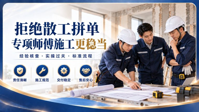 家修匠房屋维修与二手房改造服务介绍，选维修团队先看资质和流程