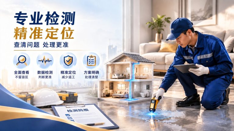 家修匠查漏维修先勘测后报价,专业定位漏点减少损伤